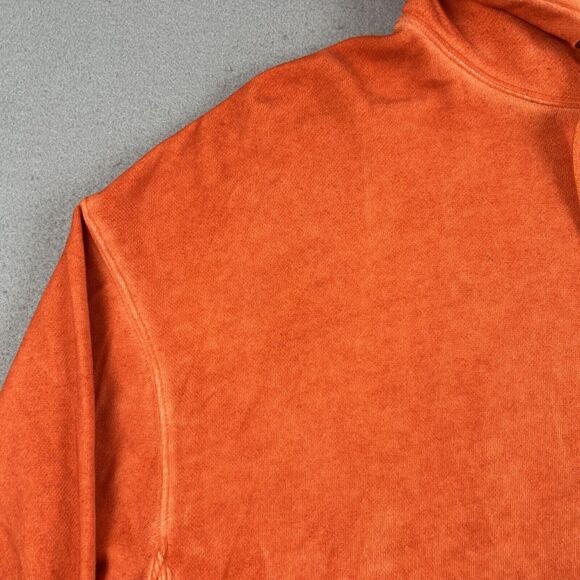 NWT Saturdays‎ NYC Grande Peace Hyper Orange Long Sleeve Drawstring Hoodie S - Picture 2 of 16